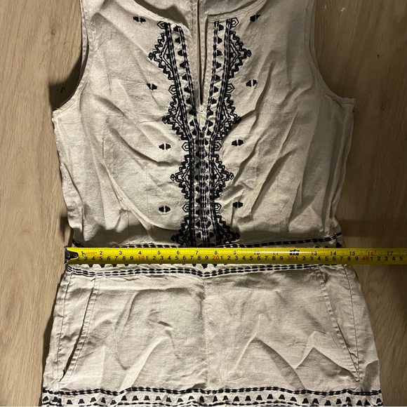 Embroidered Linen Romper - Picture 6 of 6